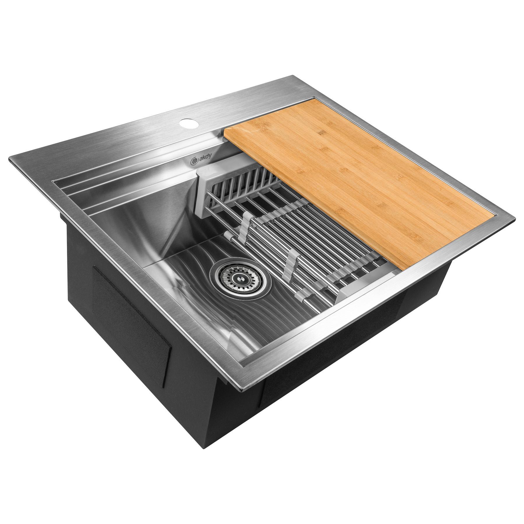 Top mount Stainless Steel Kitchen Sink | AKDY Imports